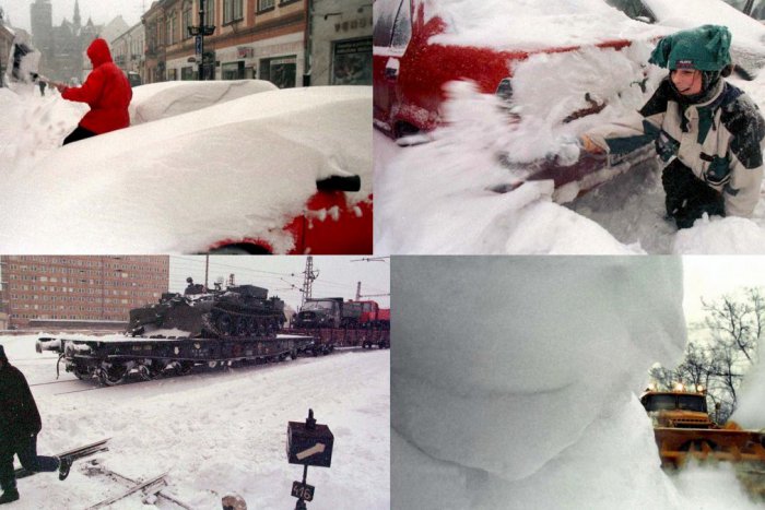 Ilustračný obrázok k článku Pamätáte ešte takúto zimu? Počas kalamity pred takmer 20 rokmi pomáhala aj vojenská technika! FOTO