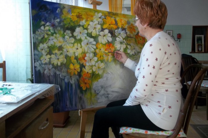 Ilustračný obrázok k článku Talentovaná výtvarníčka Mária Lišková: Po rokoch sa vrátila k maľbe