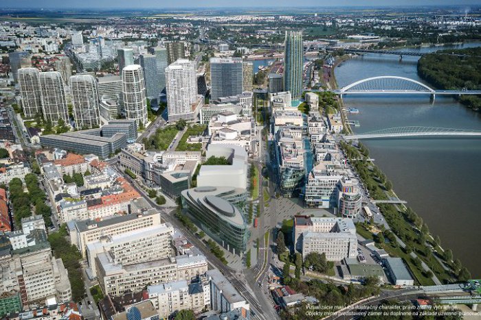 Ilustračný obrázok k článku Mesto má rásť na oboch stranách rieky: J&T žiada o štatút významnej investície pre projekt Spojenej Bratislavy