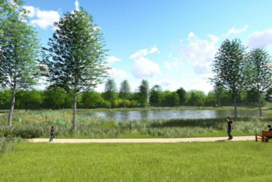 Ilustračný obrázok k článku Vizualizácia atraktívnej lokality v Trnave: Ekoostrovček aj slnečný kopec!