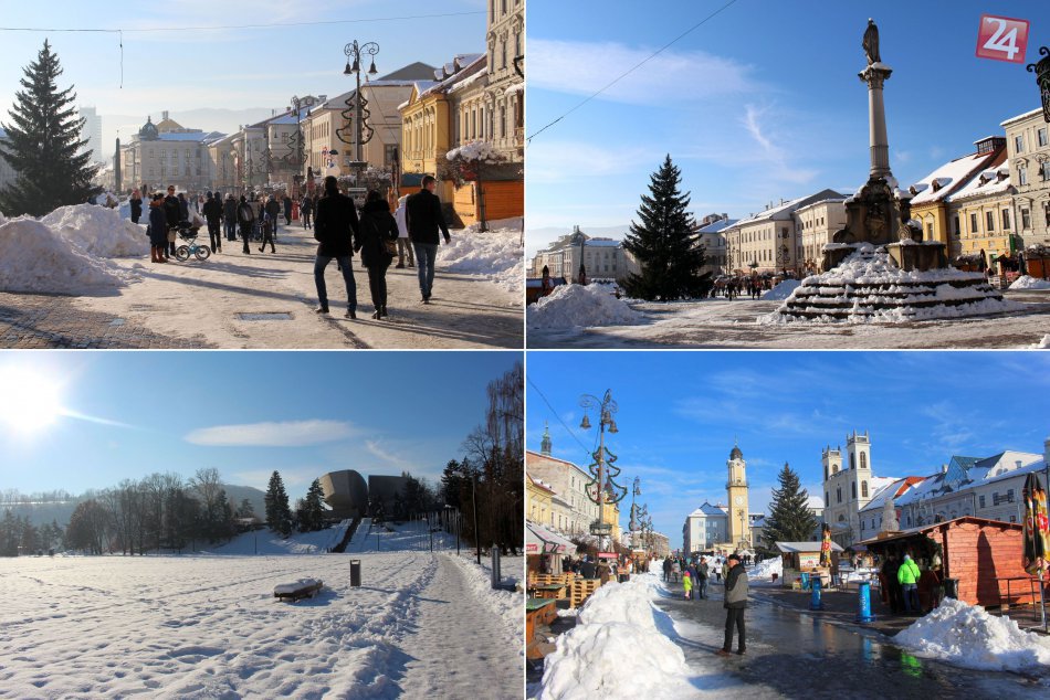 Ilustračný obrázok k článku FOTO: Krása zimy v uliciach Bystrice. Biela perina prikryla trhy aj známe dominanty