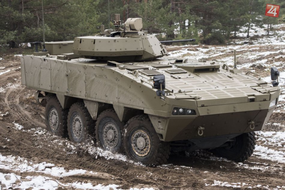 Ilustračný obrázok k článku Testy obrneného vozidla 8x8 pokračujú: Skúšali ho v extrémnych podmienkach vo Fínsku