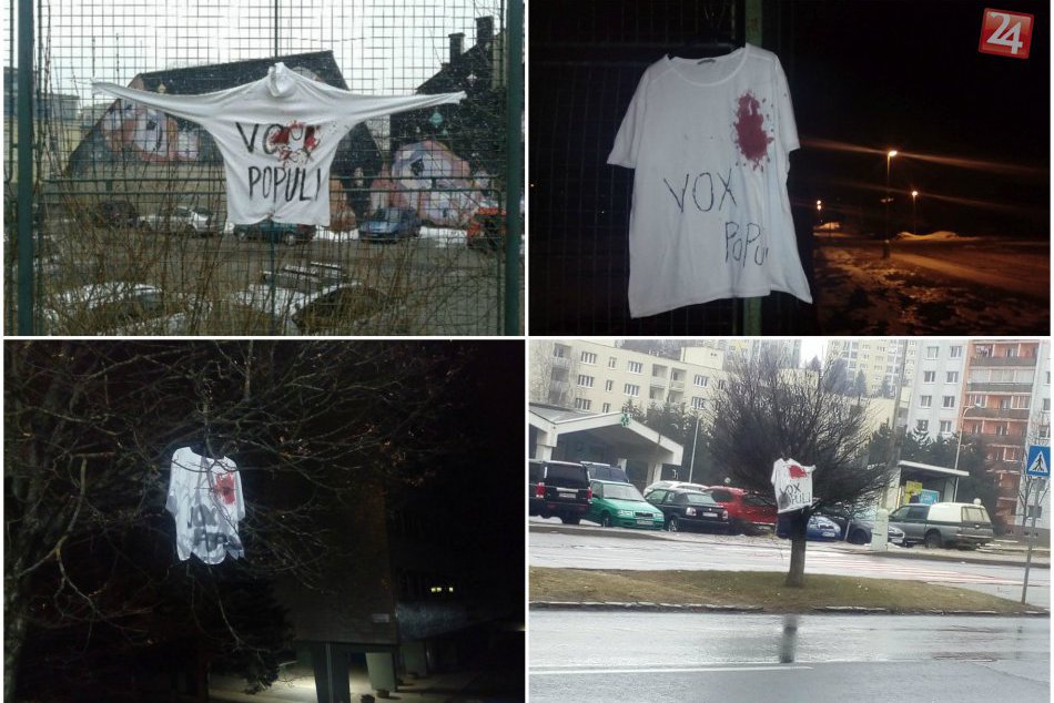 Ilustračný obrázok k článku FOTO: Všimli ste si? V uliciach Banskej Bystrice sa objavili "krvavé" tričká