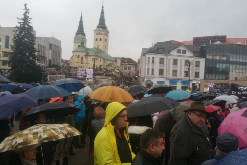 Ilustračný obrázok k článku Demonštrácia za slušné Slovensko: Ako to vyzeralo v Žiline? FOTO