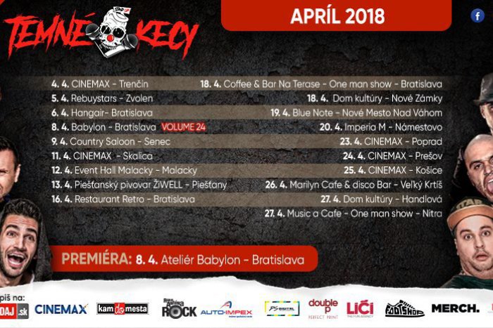 Ilustračný obrázok k článku Najdrsnejší slovenský stand up: Temné kecy aj v tvojom meste!