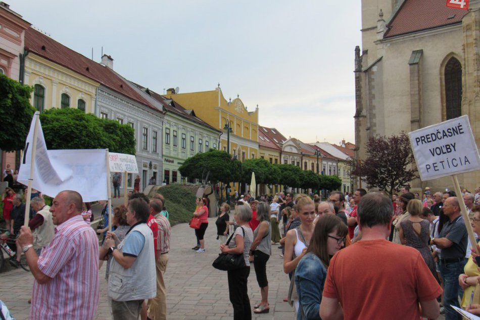 Ilustračný obrázok k článku V Prešove sa konal ďalší protest Za slušné Slovensko: Pozrite si to v obrazoch