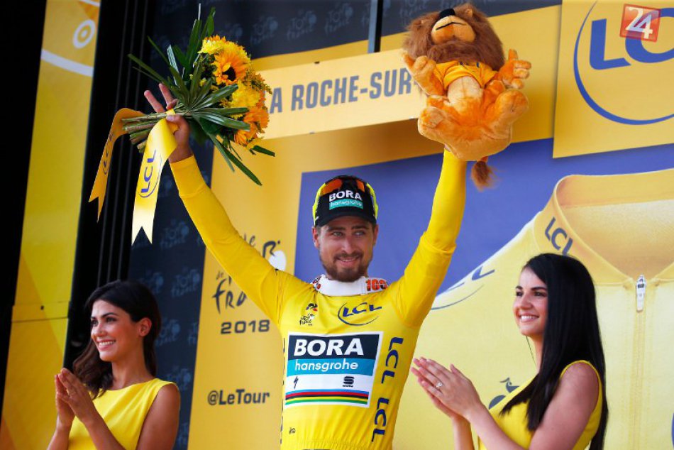 Ilustračný obrázok k článku FOTO+VIDEO: Sagan vyhral 2. etapu Tour de France, slovenský rýchlik so žltým dresom