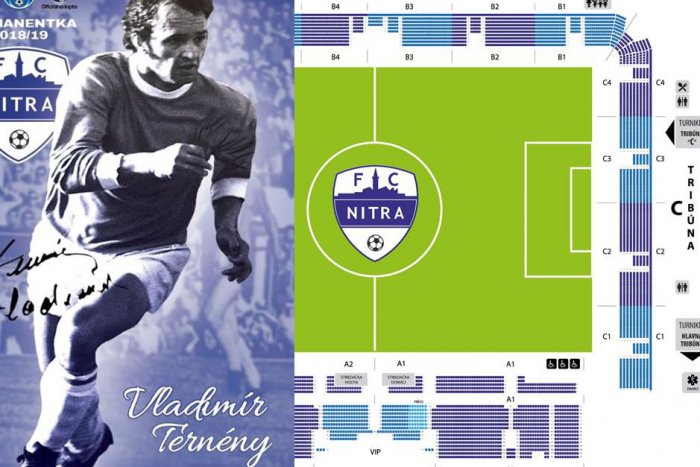 Ilustračný obrázok k článku FC Nitra spúšťa predaj permanentiek: Vylepšené budú motívom hráča zo siene slávy