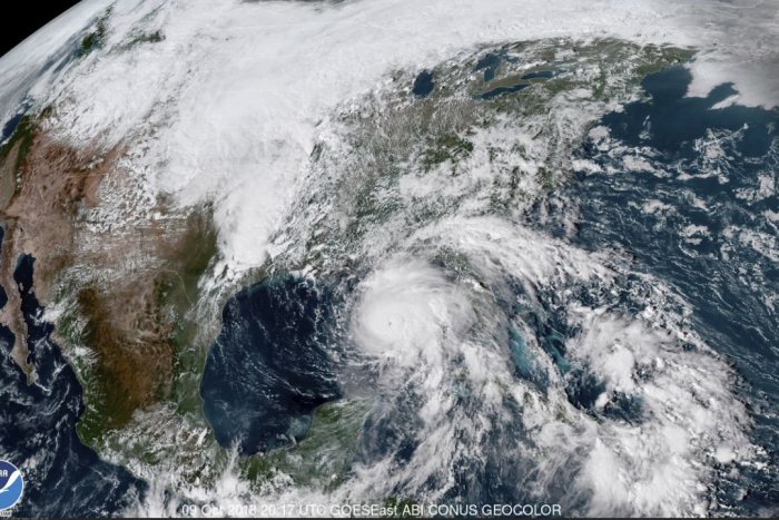 Ilustračný obrázok k článku Cyklón Michael zosilnel na extrémne nebezpečný hurikán štvrtej kategórie