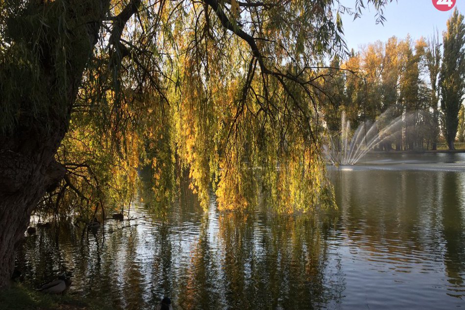 Ilustračný obrázok k článku Nitriansky park vo farbách jesene: Fontána vrátila život na Hangócku, FOTO a VIDEO