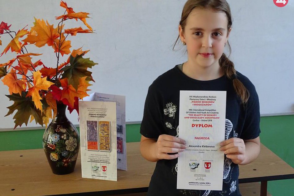 Ilustračný obrázok k článku Úspech bardejovskej žiačky: Alexandra získala ocenenie v medzinárodnej súťaži