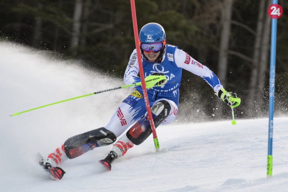 Ilustračný obrázok k článku Vlhová bojuje v Semmeringu o ďalšie pódium: V slalome po prvom kole druhá! FOTO