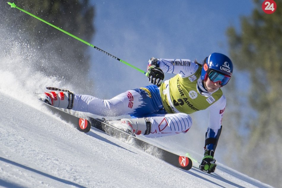 Ilustračný obrázok k článku Petra Vlhová je po prvom kole obrovského slalomu v Soldeu štvrtá, FOTO
