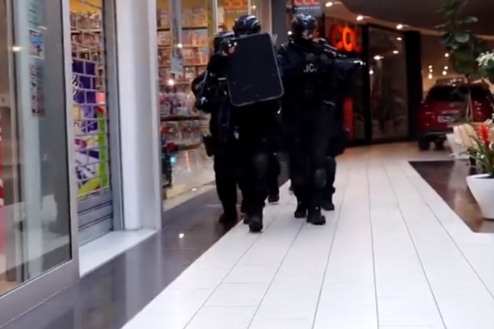 Ilustračný obrázok k článku VIDEO: V obchodnom centre prebiehal policajný výcvik pred blížiacimi sa MS v hokeji