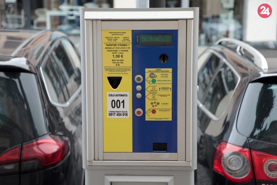 Ilustračný obrázok k článku FOTO: V meste sú už funkčné parkovacie automaty na presnú sumu. Peniaze nevydávajú