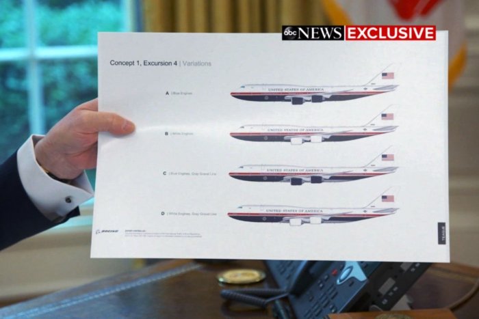 Ilustračný obrázok k článku Trump predstavil nový dizajn Air Force One: Lietadlo by malo mať "vlasteneckejšie farby"