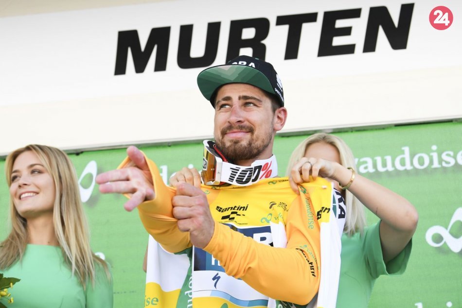 Ilustračný obrázok k článku Sagan ovládol 3. etapu Okolo Švajčiarska: Získal žltý dres