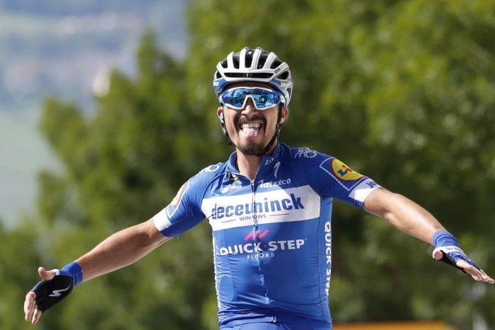 Ilustračný obrázok k článku Tretia etapa Tour de France: Sagan obsadil 5. miesto, vyhral Alaphilippe