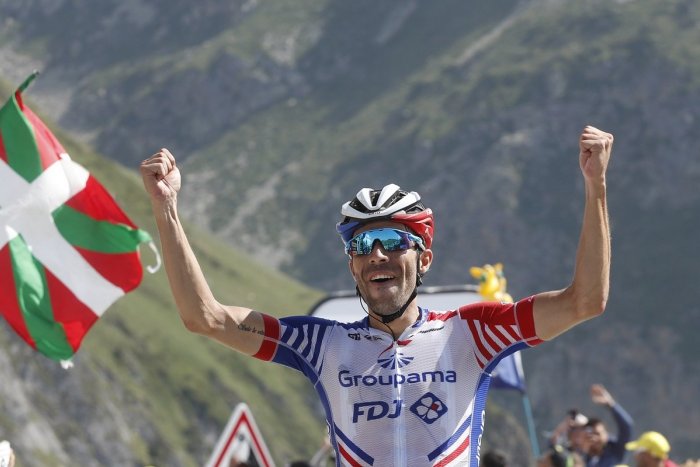 Ilustračný obrázok k článku Tour de France: 14. etapu vyhral Francúz Pinot, Sagan poskočil v bodovacej súťaži