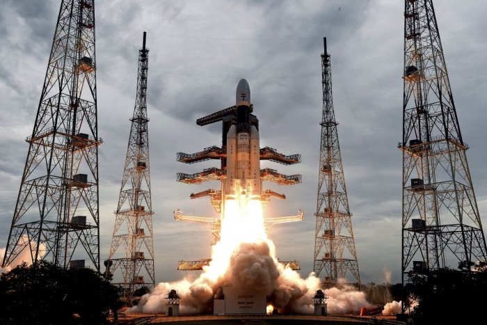 Ilustračný obrázok k článku India letí na Mesiac: Odštartovala kozmická loď Čandraján-2