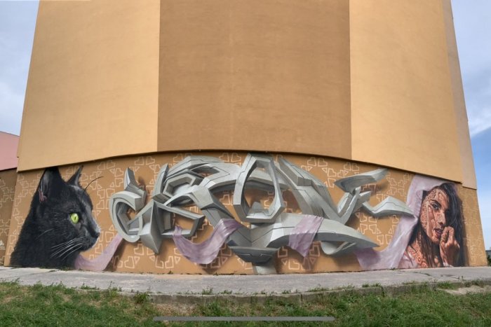 Ilustračný obrázok k článku ROZHOVOR: Košický umelec škrášlil stenu paneláka na sídlisku: Ženy sú ako mačky!