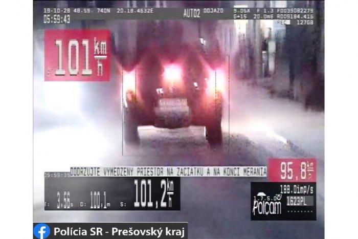 Ilustračný obrázok k článku Stovkou po známej dedine Popradského okresu: Policajti s ráznym trestom!