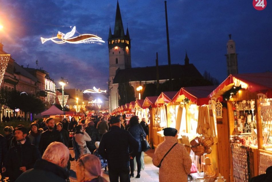 Ilustračný obrázok k článku Prešovské POhodové Vianoce majú za sebou prvý deň: FOTO z večernej atmosféry