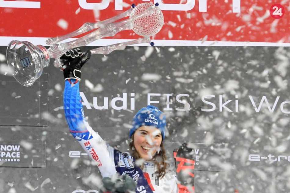 Ilustračný obrázok k článku Sezóna snov pokračuje: Petra Vlhová zvíťazila v obrovskom slalome v Sestiere