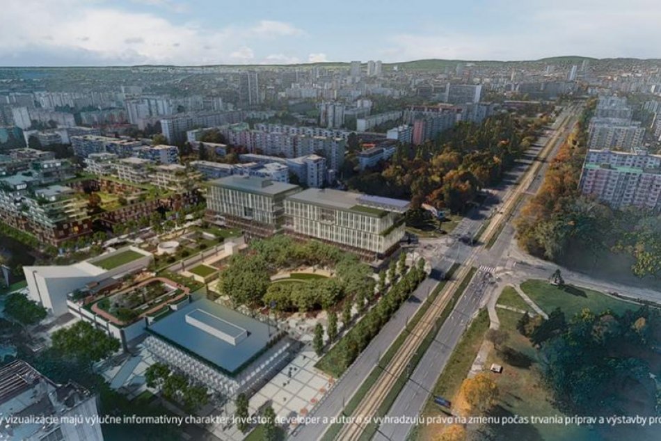 Ilustračný obrázok k článku VIZUALIZÁCIE: Nahradí ružinovskú "Hirošimu" park plný zelene a nízka zástavba?