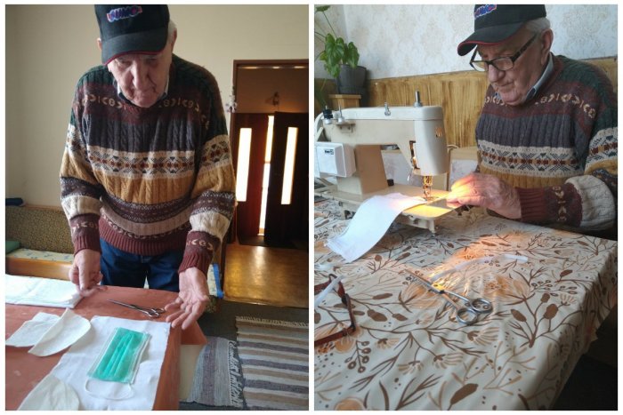 Ilustračný obrázok k článku Úžasné! 83-ročný dedko šije rúška bez dvoch prstov na pravej ruke