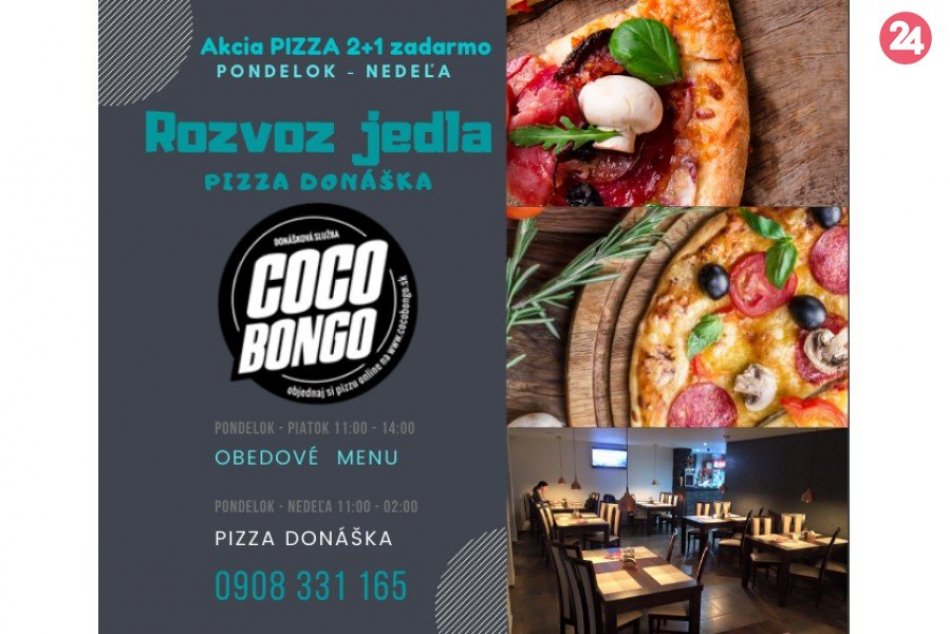 Ilustračný obrázok k článku Cocobongo Košičanov nesklame ani v horúčavách: Skvelá pizza, super jedlá, nealko a všetko aj ONLINE!