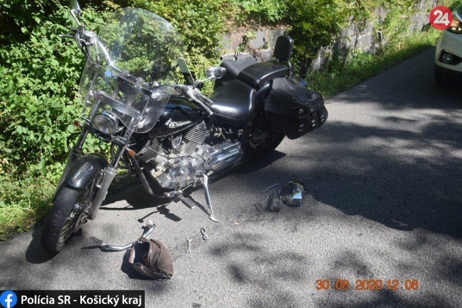 Ilustračný obrázok k článku Maďarský motocyklista havaroval na Folkmárskom kopci, FOTO