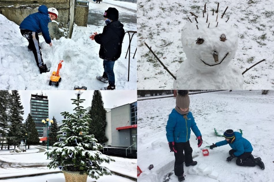 Ilustračný obrázok k článku Považská sa na radosť detí odela do bielej: Prvá sánkovačka i snehuliaci na FOTO