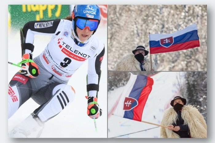 Ilustračný obrázok k článku UNIKÁT Vlhovej: Iba Petra mala na pretekoch svojich fanúšikov! Rodinku s deťmi, FOTO