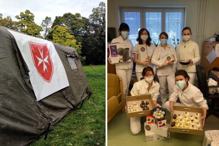 Ilustračný obrázok k článku Zdravotníci v tom nie sú sami: Maltézski rytieri v Nitre im pomáhajú, ako sa dá