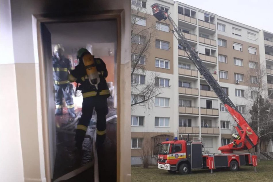 Ilustračný obrázok k článku Byt na šiestom podlaží zachvátili plamene: Jednu osobu zachránili z balkóna, FOTO