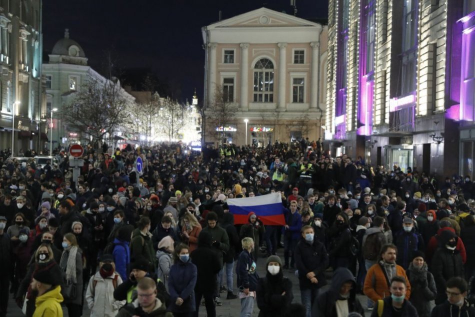 Ilustračný obrázok k článku V Rusku to vrie: Na protestoch za prepustenie Navaľného zadržali stovky ľudí, FOTO
