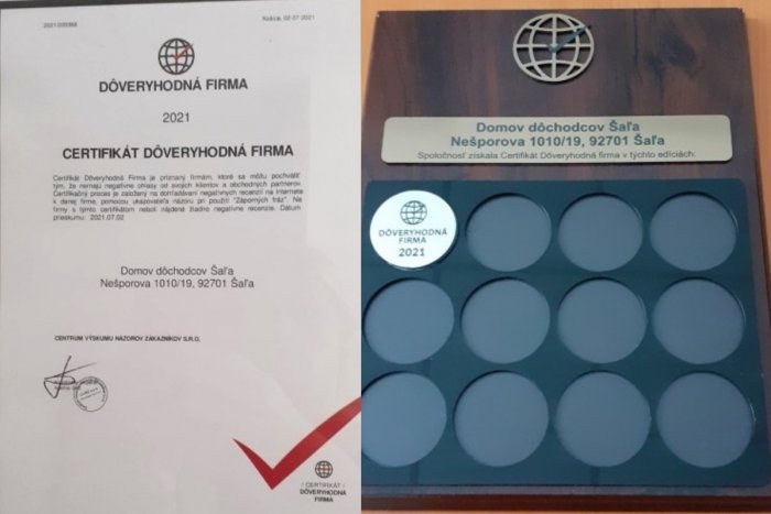 Ilustračný obrázok k článku Domov dôchodcov sa dočkal uznania: Získal významný certifikát