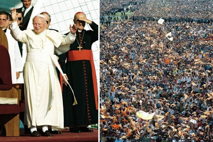 Ilustračný obrázok k článku Je to už 26 rokov: Pripomeňte si vzácne chvíle z návštevy pápeža v Nitre, FOTO