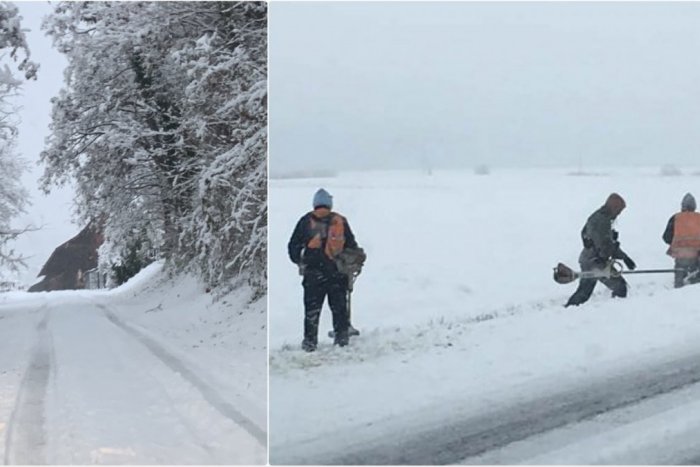 Ilustračný obrázok k článku FOTO: Z týchto cestárov sa smeje celý internet: Vybrali sa KOSIŤ trávu pod snehom!