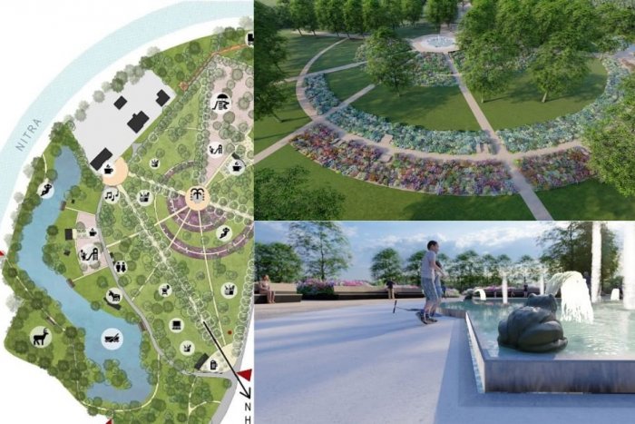 Ilustračný obrázok k článku Ako by mohol vyzerať najstarší nitriansky park? Mesto predstavilo VIZUALIZÁCIE