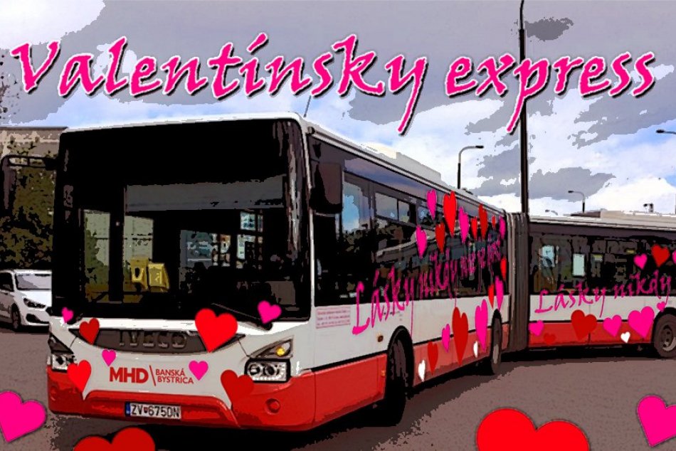 Ilustračný obrázok k článku Bystričania zažijú romantiku priamo v MHD: Aké prekvapenie ponúkne Valentínsky express?