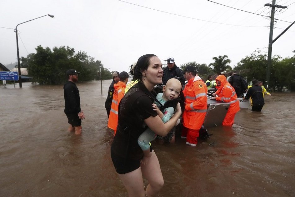 Ilustračný obrázok k článku Rekordné povodne v Austrálii: Desaťtisíce evakuovaných aj prvé obete, FOTO