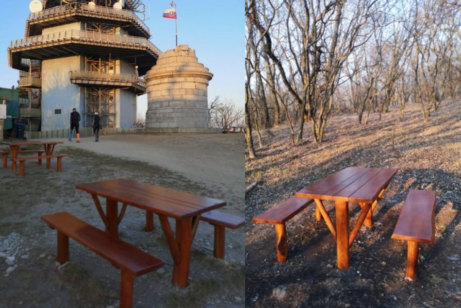 Ilustračný obrázok k článku Spríjemnia aj jarnú prechádzku: Na Zobore pribudli nové stoly a lavičky, FOTO