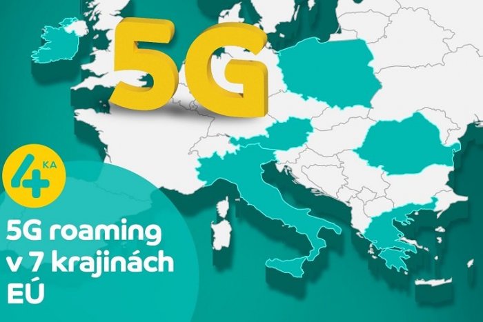 Ilustračný obrázok k článku 4ka spúšťa 5G roaming v 7 krajinách EÚ pre všetkých Štvorkárov