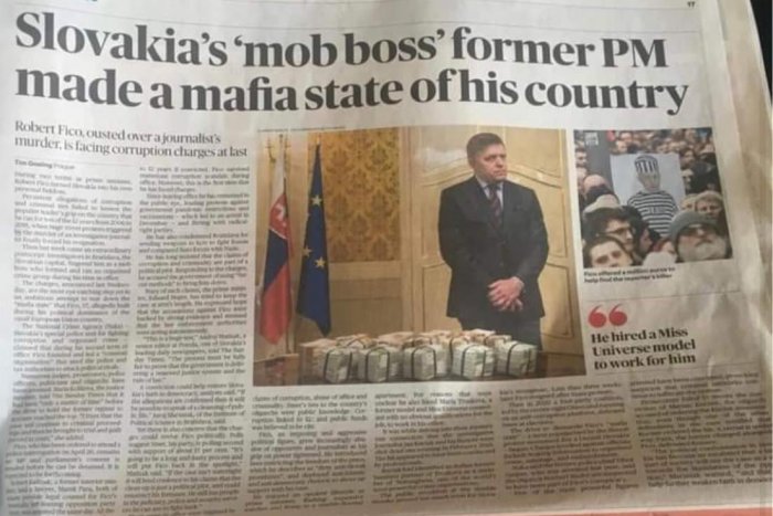 Ilustračný obrázok k článku SVET O SLOVENSKU: Fico viedol z úradu vlády mafiánsky gang!