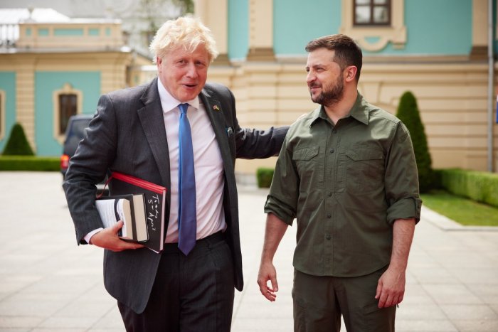 Ilustračný obrázok k článku Boris Johnson neohlásene pricestoval do Kyjeva. Čo ho prinútilo navštíviť Zelenského?