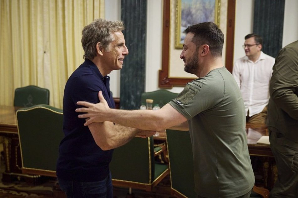 Ilustračný obrázok k článku Ukrajinu navštívila ďalšia hviezda: Ben Stiller sa stretol so Zelenským aj s utečencami, FOTO