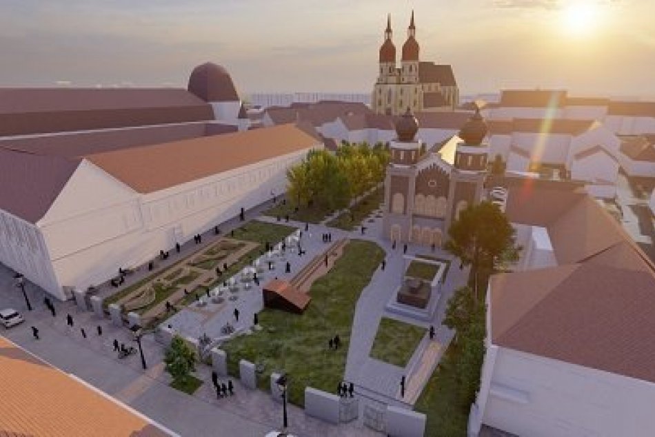 Ilustračný obrázok k článku Parčík pri synagóge dostane novú podobu: Mesto predstavilo FINÁLNY návrh