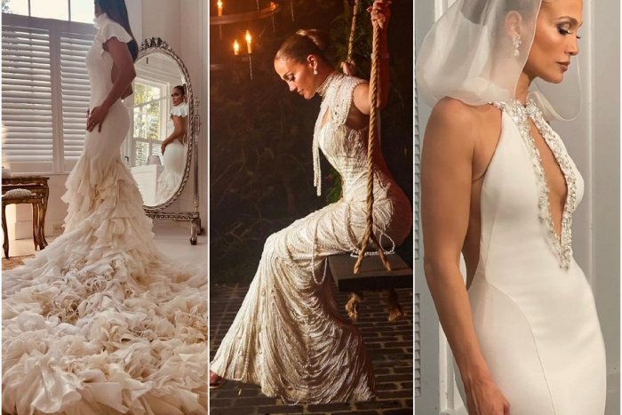 Ilustračný obrázok k článku Jennifer Lopez ako nevesta zažiarila 3-krát: Ukázala svadobné šaty za MILIÓNY dolárov